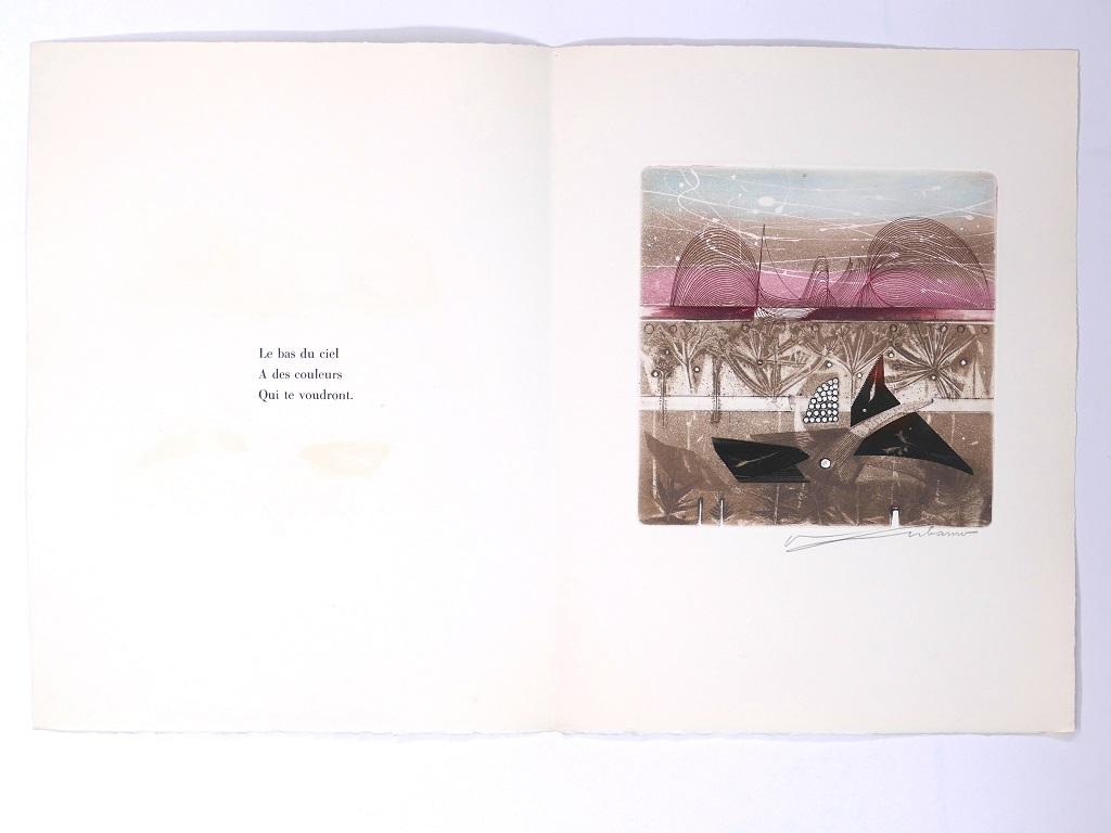 Le Bas du Ciel - Original Etching by Renée Lubarow - 1978 - Print by René Lubarow