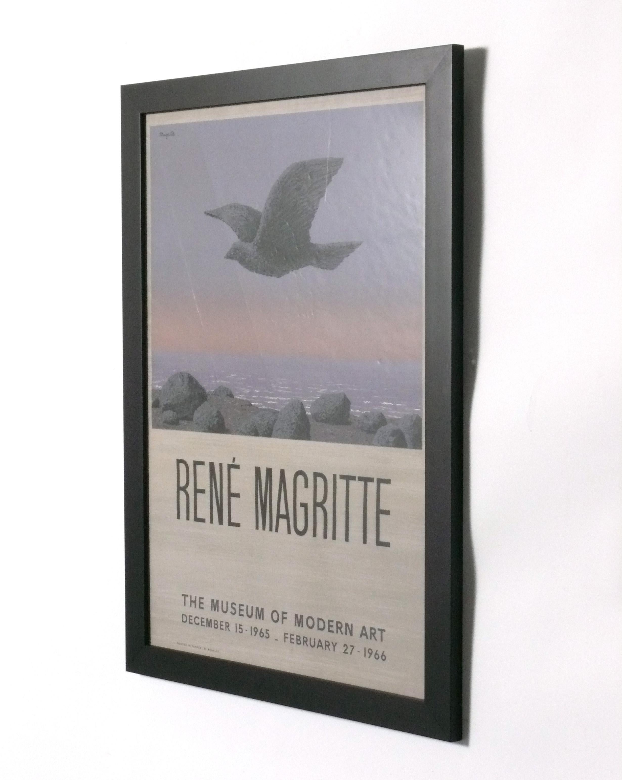 Surrealistische Farblithografie von Rene Magritte, gedruckt bei Mourlot in Frankreich, ca. 1960er Jahre. Es trägt den Titel 