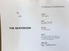 Le fils de l'homme, limited edition skateboard Surrealist artist 36/250 (estate)