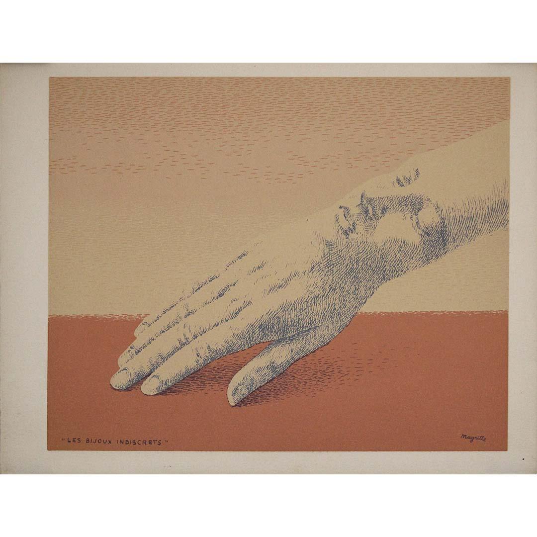 1975 Original lithograph - Les Bijoux Indiscrets - XXe Siecle - Print by René Magritte