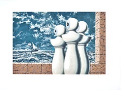 Composition, Les Enfants Trouves de Magritte, Rene Magritte (after)