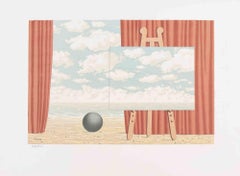 Vintage La Belle Captive - Lithograph after René Magritte - 1969