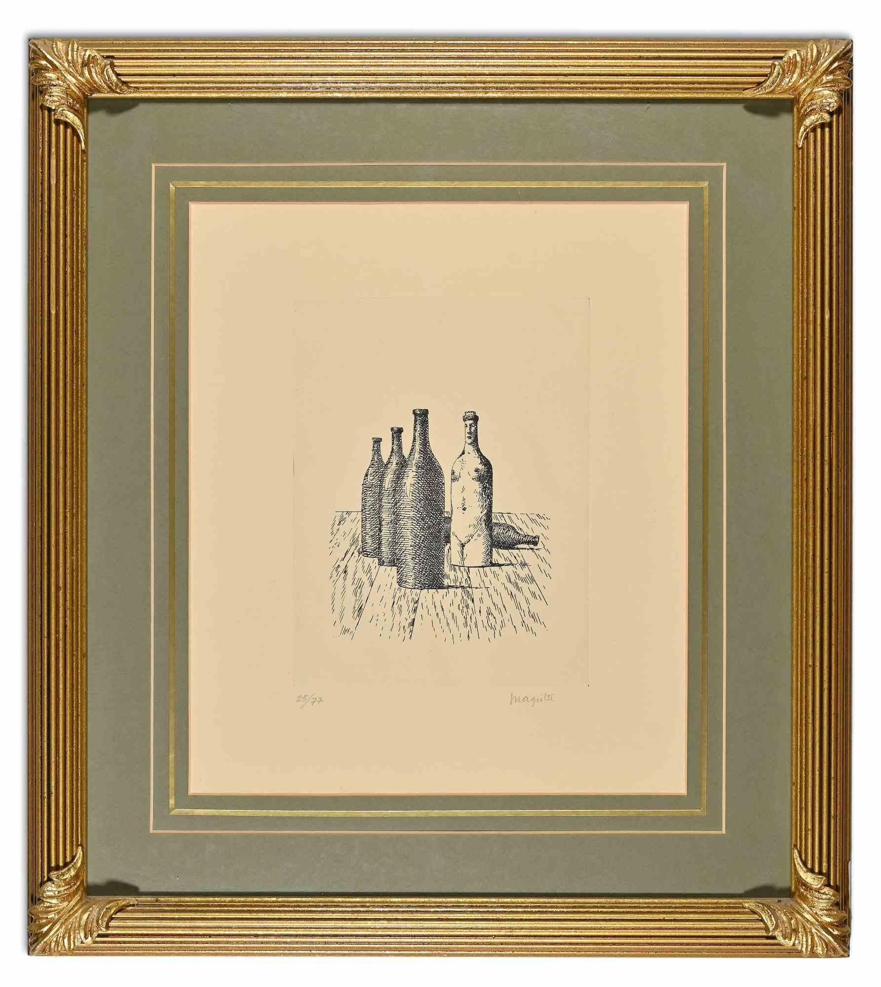 La Comtesse de Monte Cristo - Original Etching by Renè Magritte - 1966 - Print by René Magritte