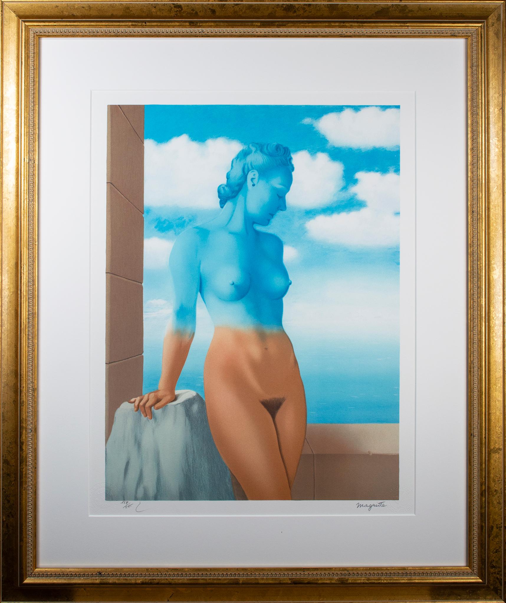 René Magritte Nude Print - La Magie noire (Black Magic) ed, 16/275 color lithograph by Rene Magritte