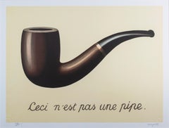"La Trahison des images (The Treachery of Images), " Litho after Rene Magritte