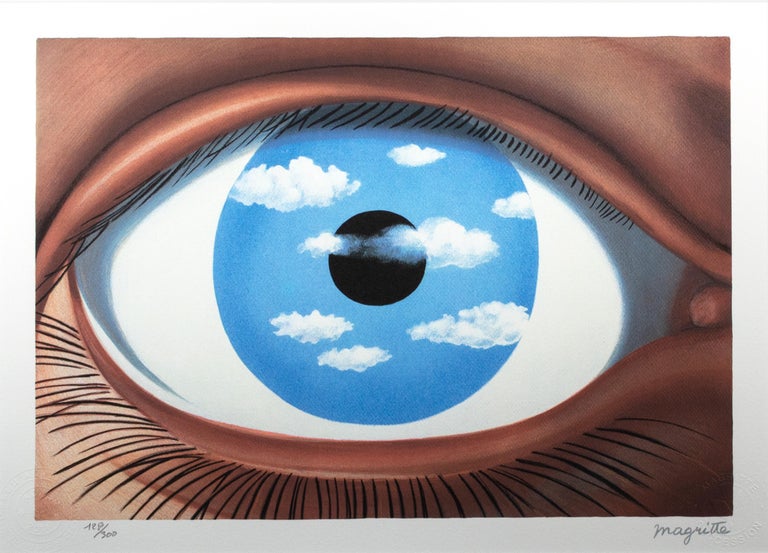 René Magritte - "Le Faux Miroir (The False Mirror)," Lithograph after  Painting by Rene Magritte at 1stDibs | rene magritte the false mirror, the  false mirror rene magritte, le faux miroir magritte