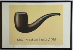 Le Trahison des Images: Ceci N'Est Pas Une Pipe, Lithographie über Bogen BFK Rives