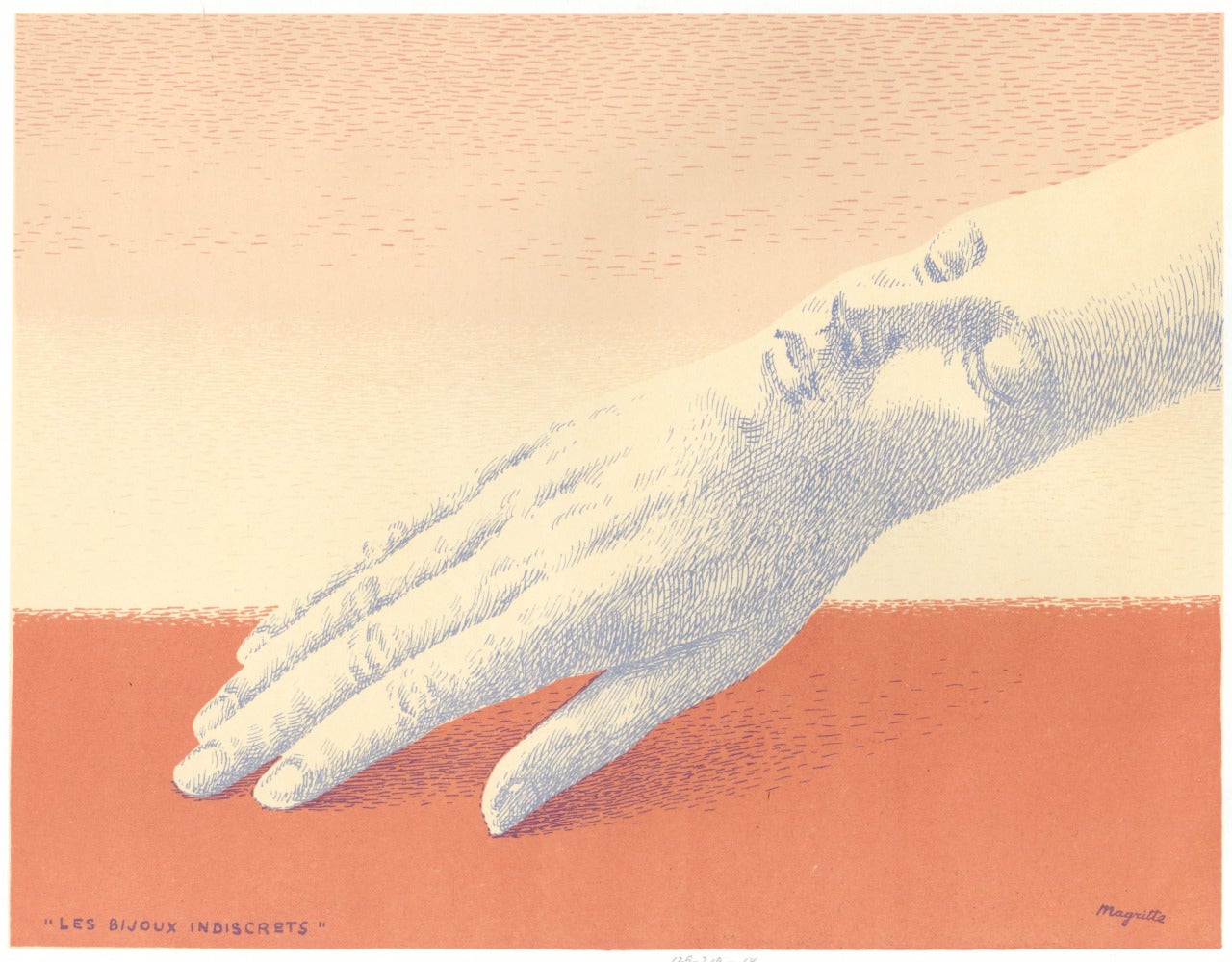 Abstract Print René Magritte - Les Bijoux Indiscrets