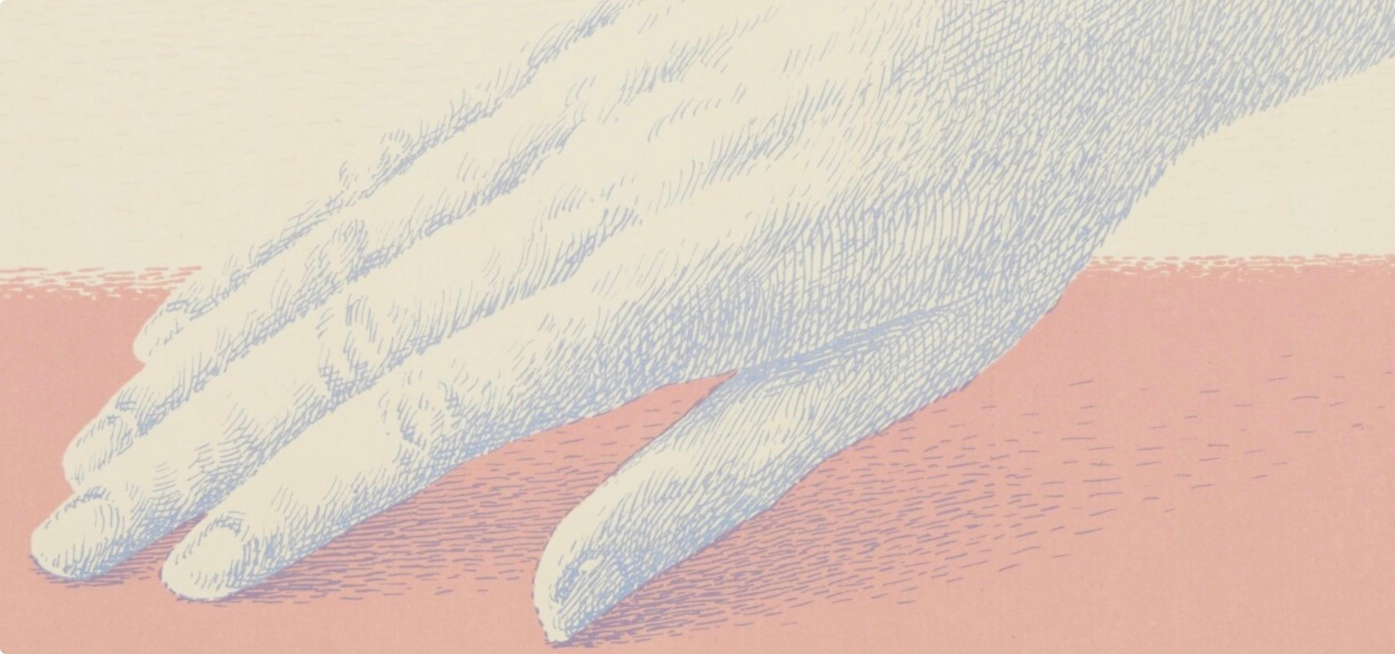 Les Bijoux indiscrets (Kaplan/Baum 3), Société internationale d'art XXe siècle (Beige), Landscape Print, von René Magritte