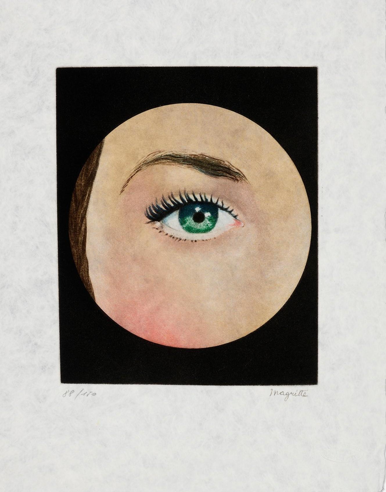 René Magritte Abstract Print - L'Oeil
