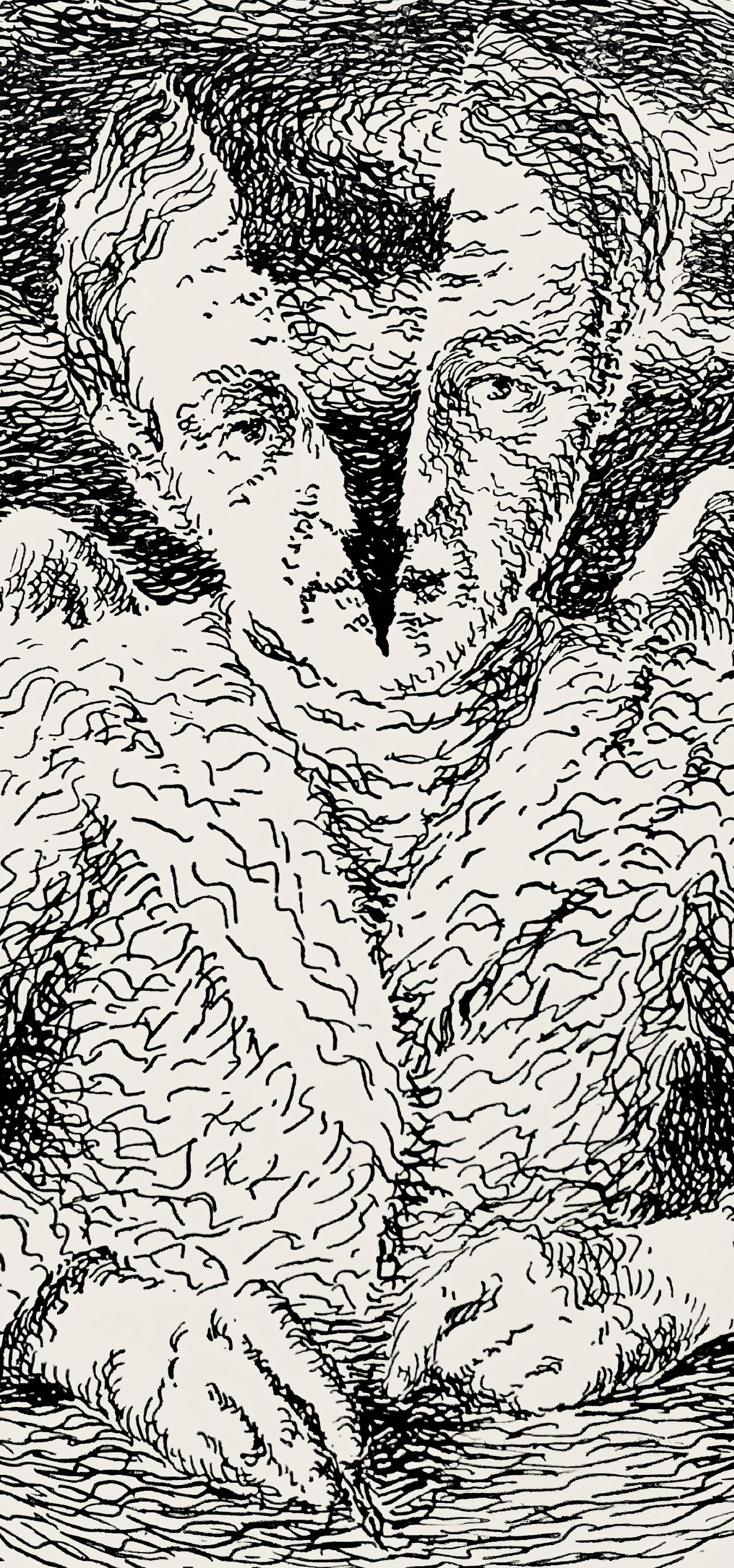 Magritte, Composition, Les chants de Maldoror (after) - Print by René Magritte