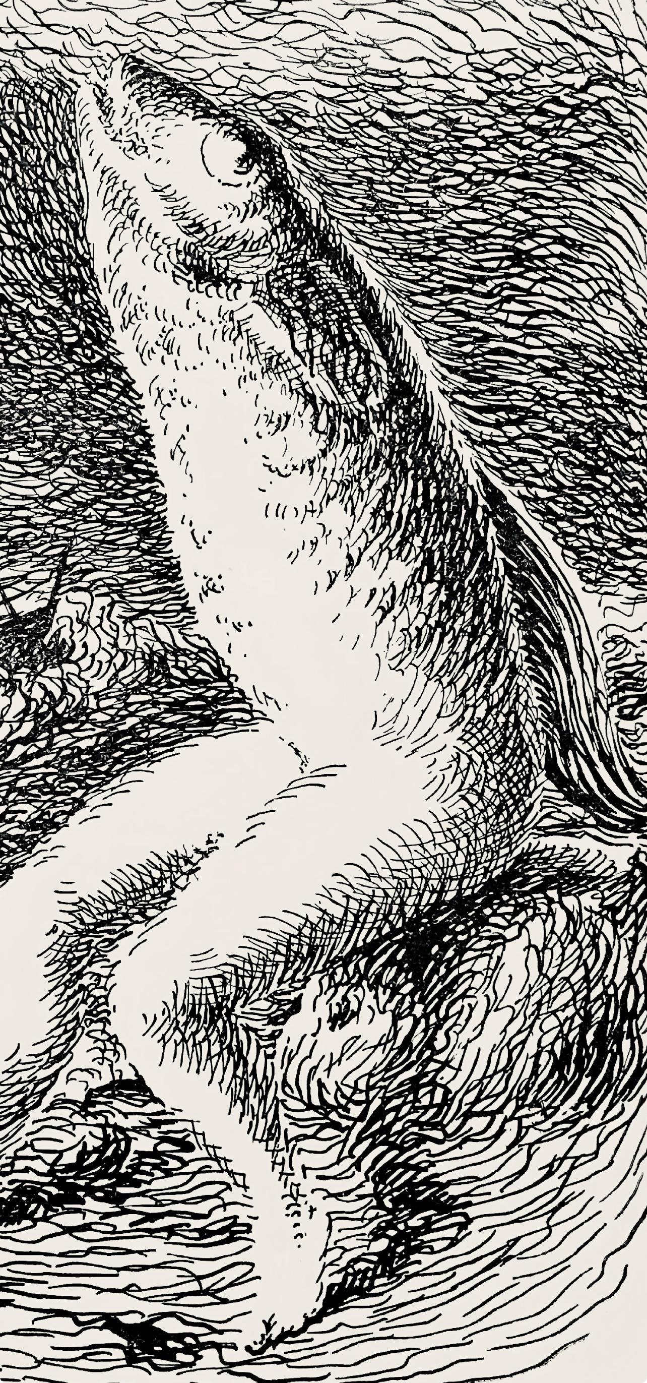 Magritte, Composition, Les chants de Maldororor (après) - Surréalisme Print par René Magritte