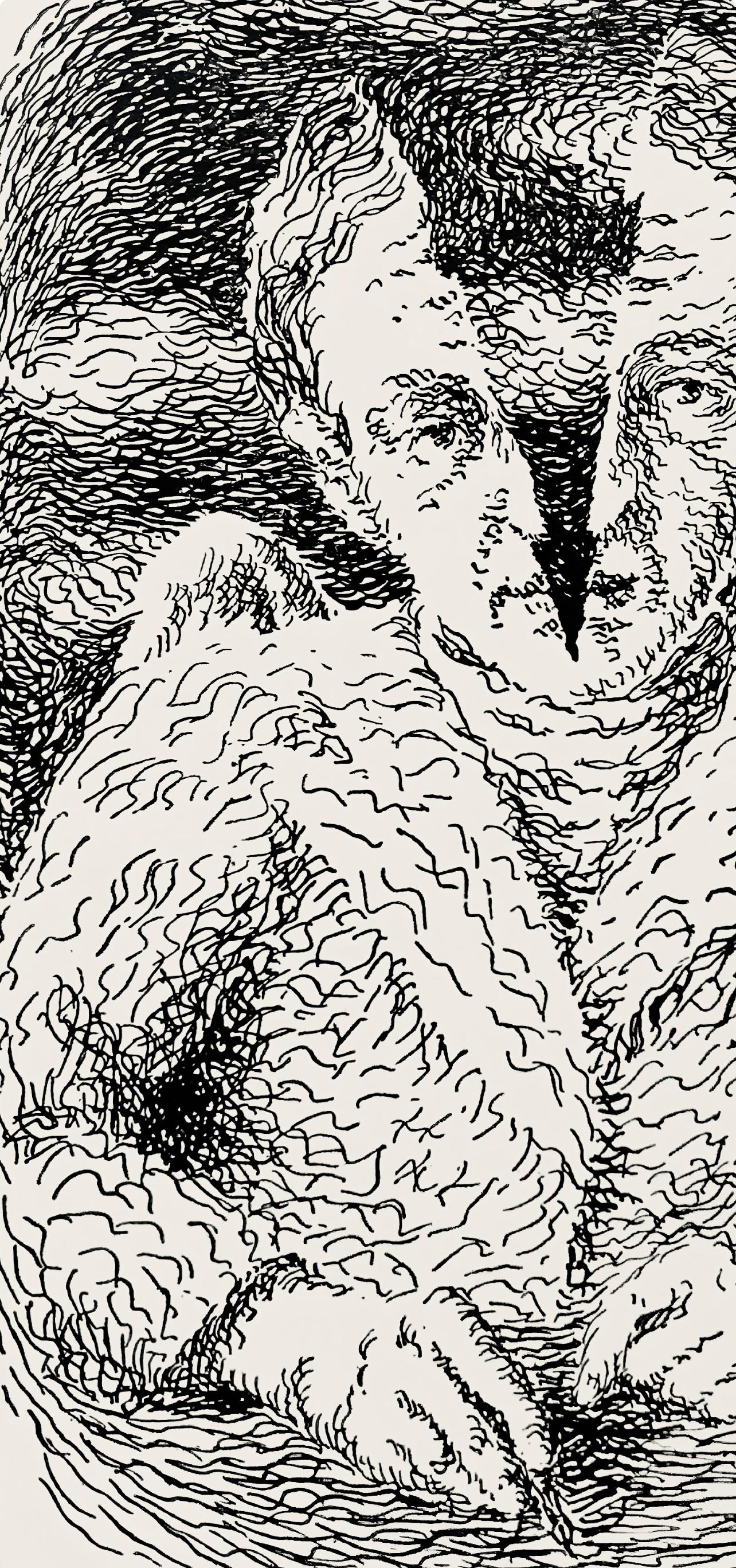 Magritte, Composition, Les chants de Maldoror (after) - Surrealist Print by René Magritte