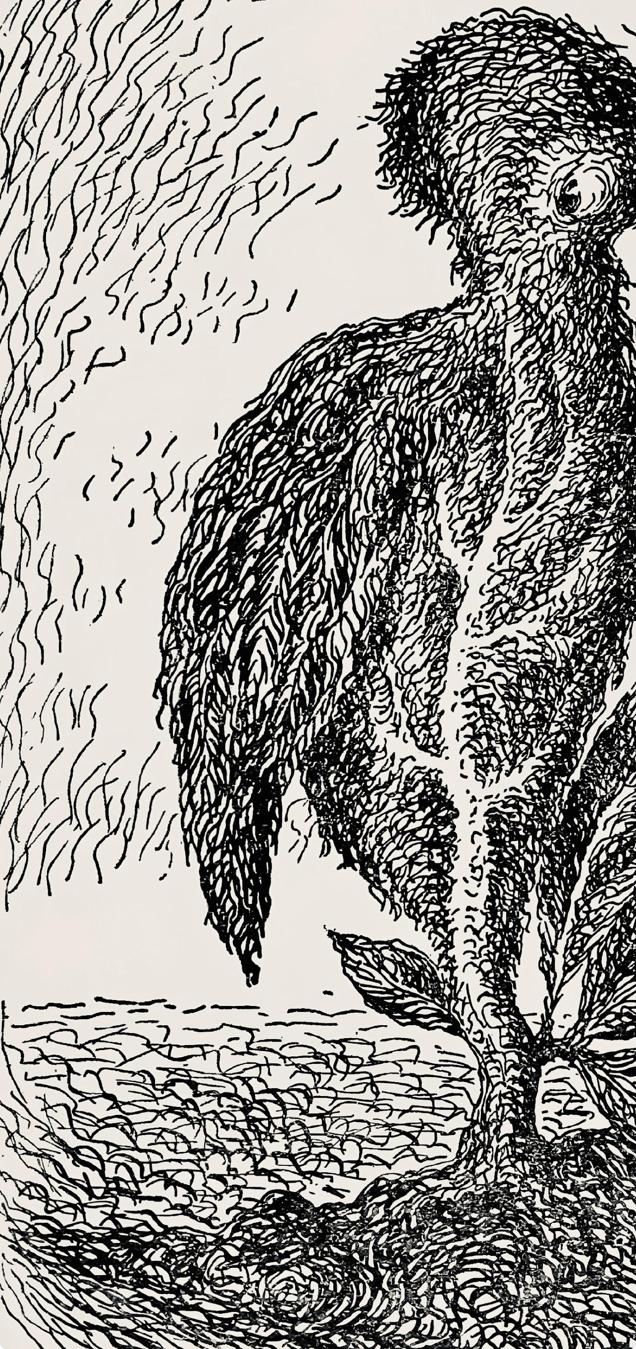 Magritte, Composition, Les chants de Maldoror (after) - Surrealist Print by René Magritte