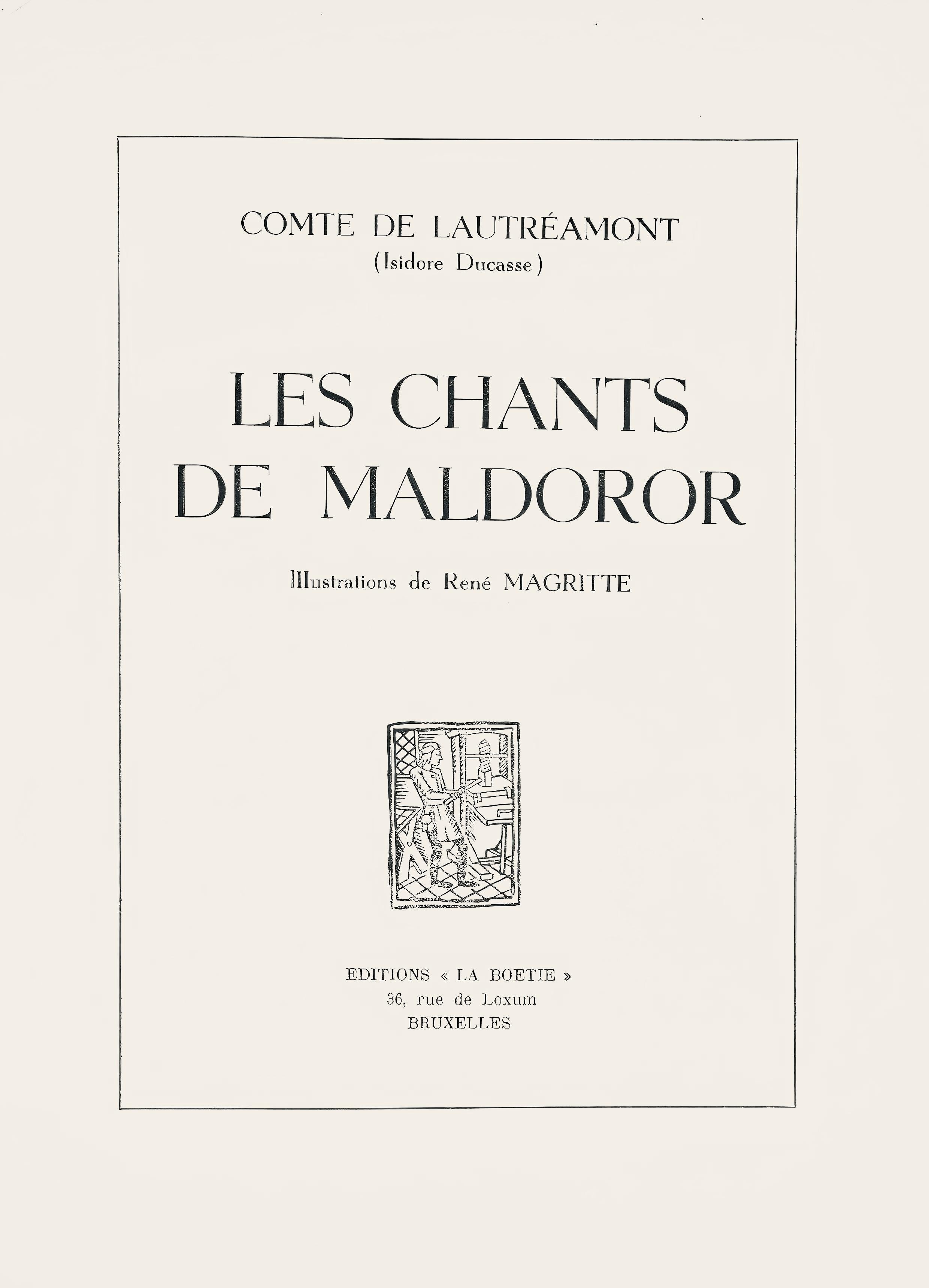 Magritte, Composition, Les chants de Maldoror (after) For Sale 1