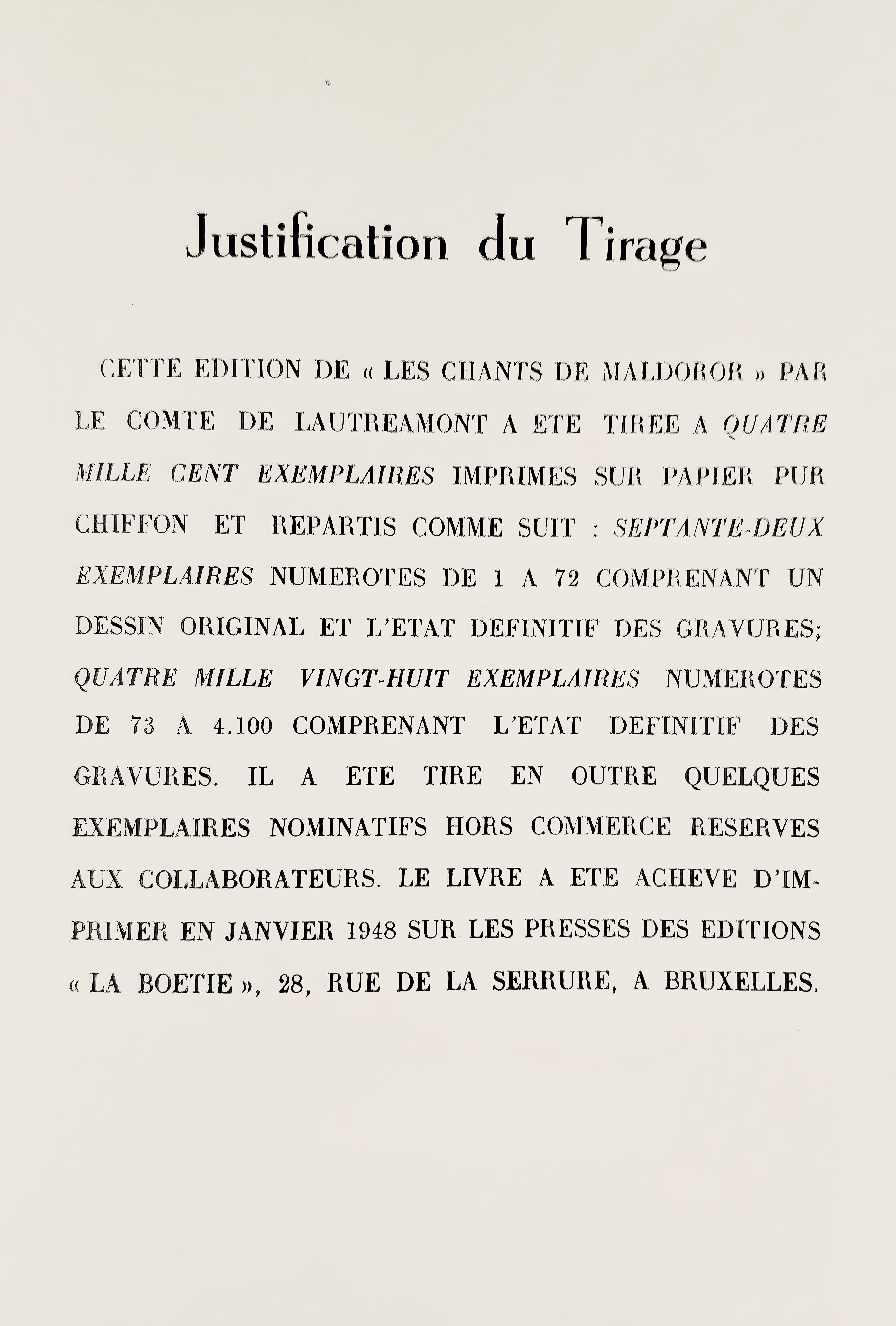 Magritte, Composition, Les chants de Maldoror (after) For Sale 2