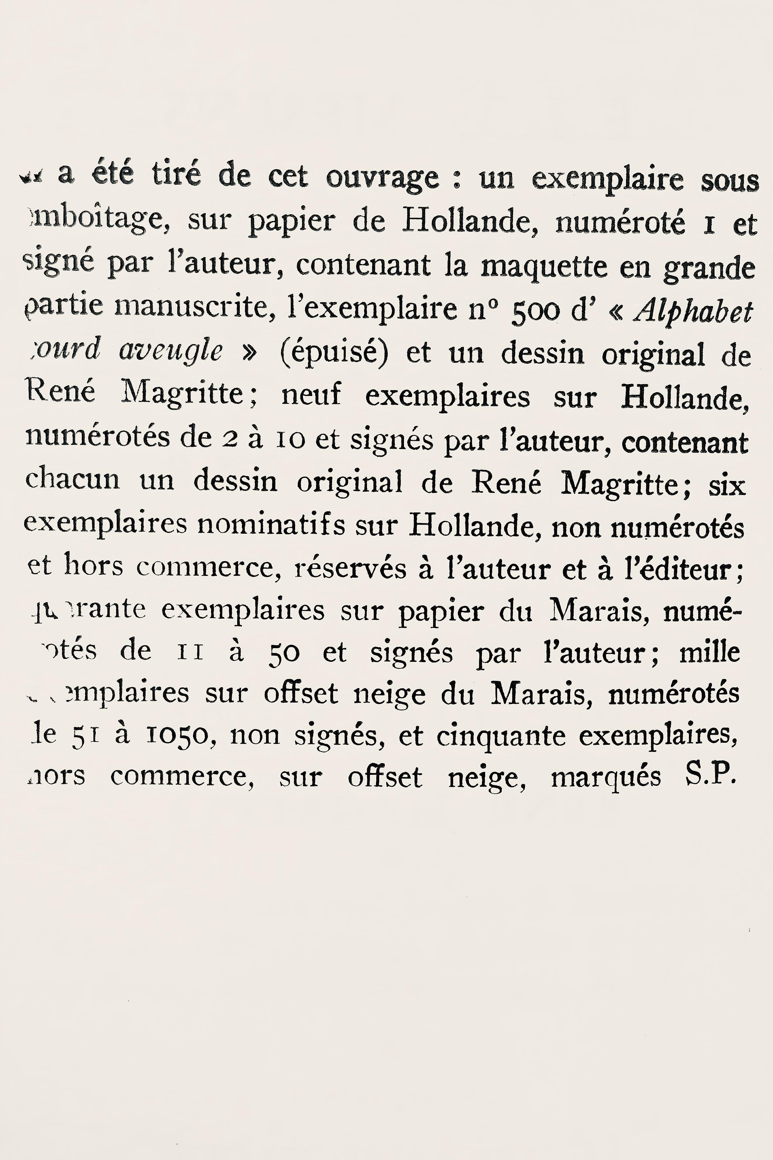 Magritte, Composition, Poèmes 1923-1958, Dix dessins de René Magritte (after) For Sale 5