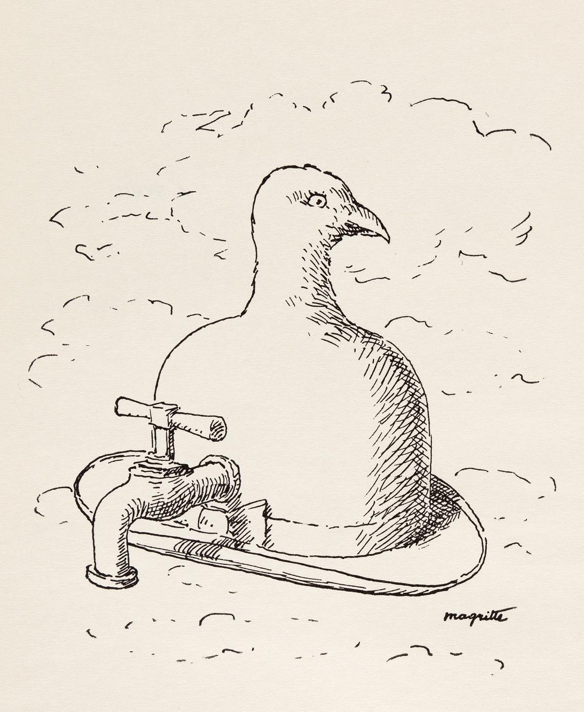 Magritte, Composición, Poèmes 1923-1958, Dix dessins de René Magritte (after) René Magritte