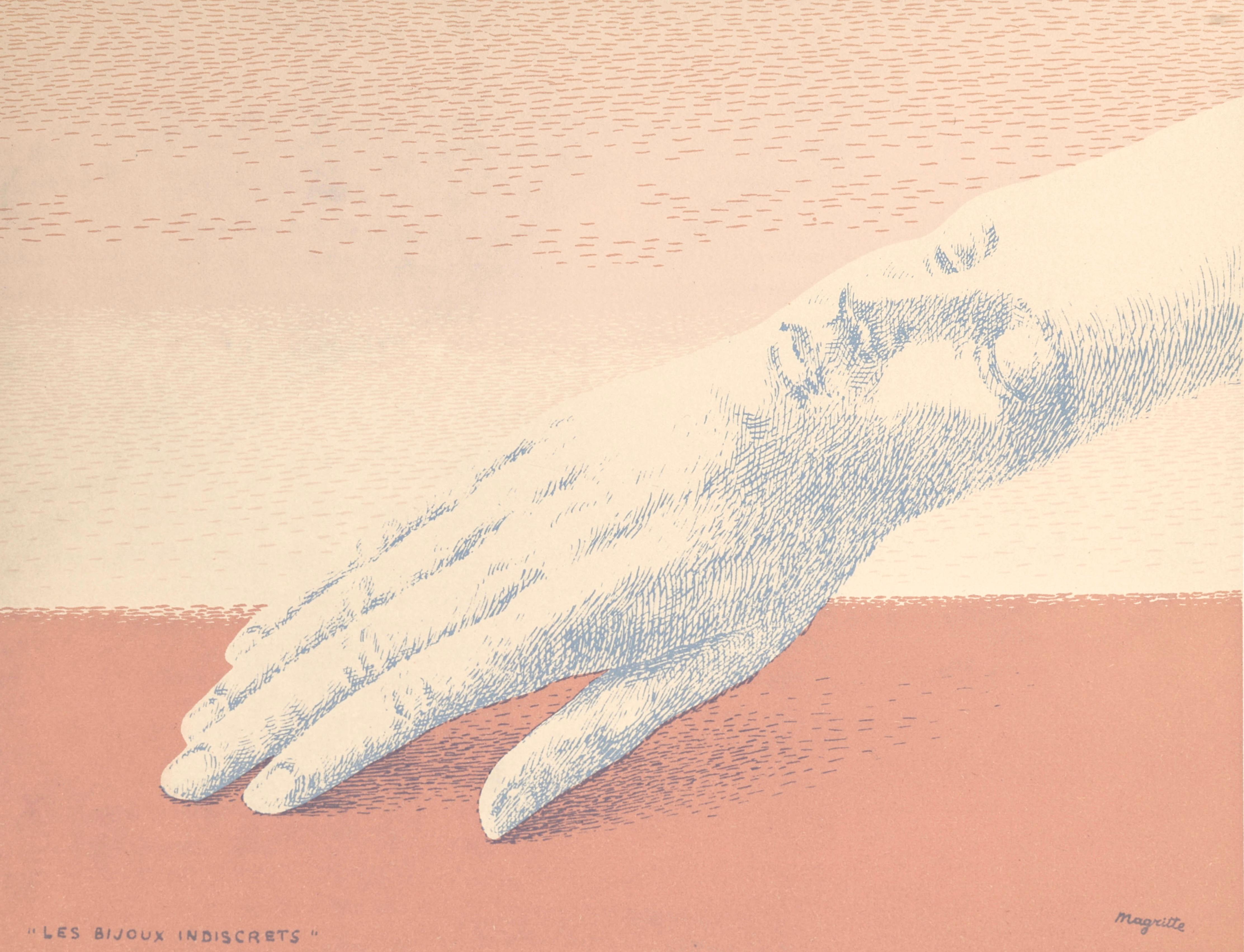 Landscape Print de René Magritte - Magritte, Les Bijoux indiscrets (Kaplan/Baum 3), XXe siècle (después)