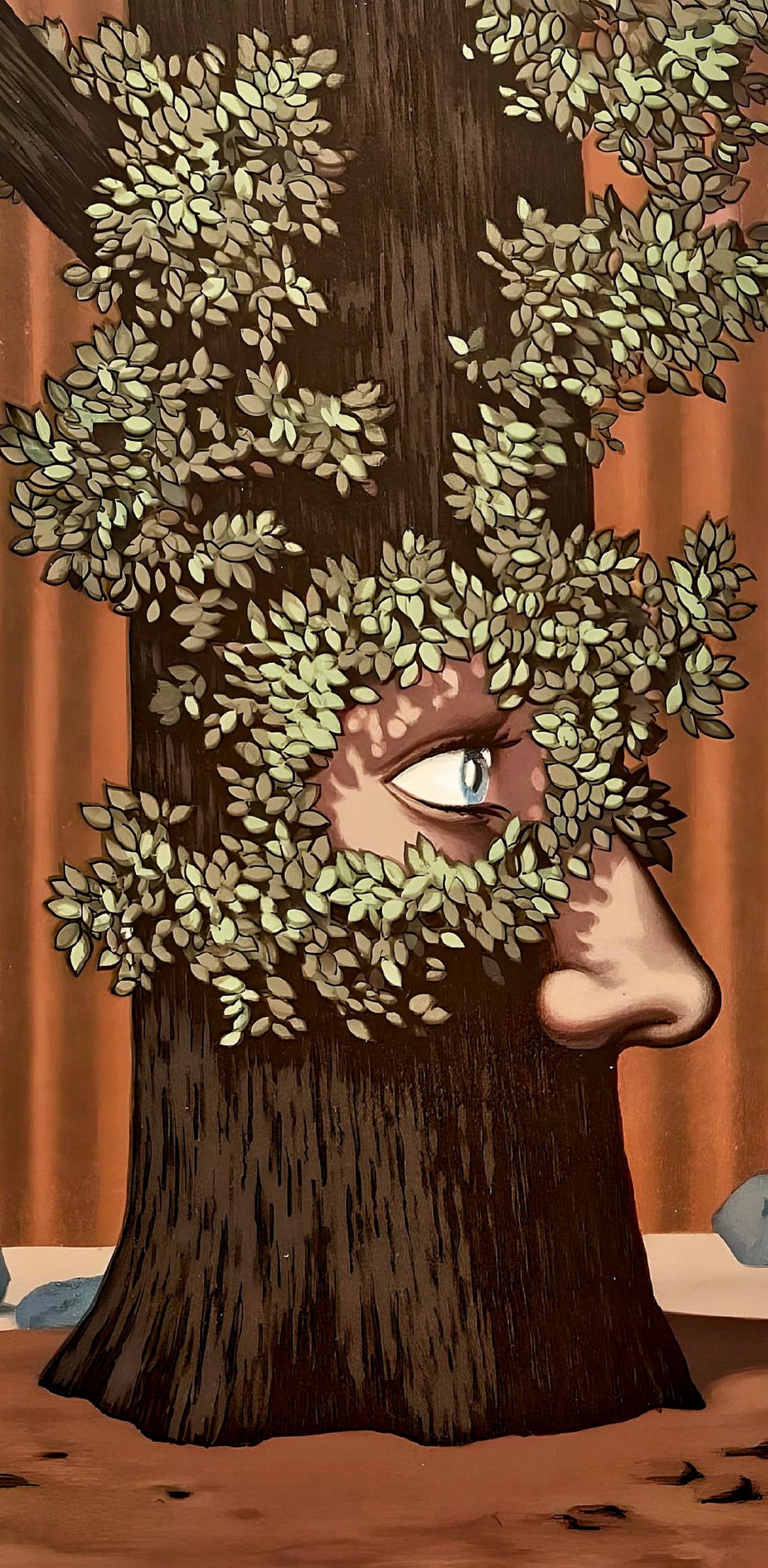 Magritte, Les Claires-Voies d'un Jeune Regard Embaument la Fête d'un Vie (after) - Print by René Magritte