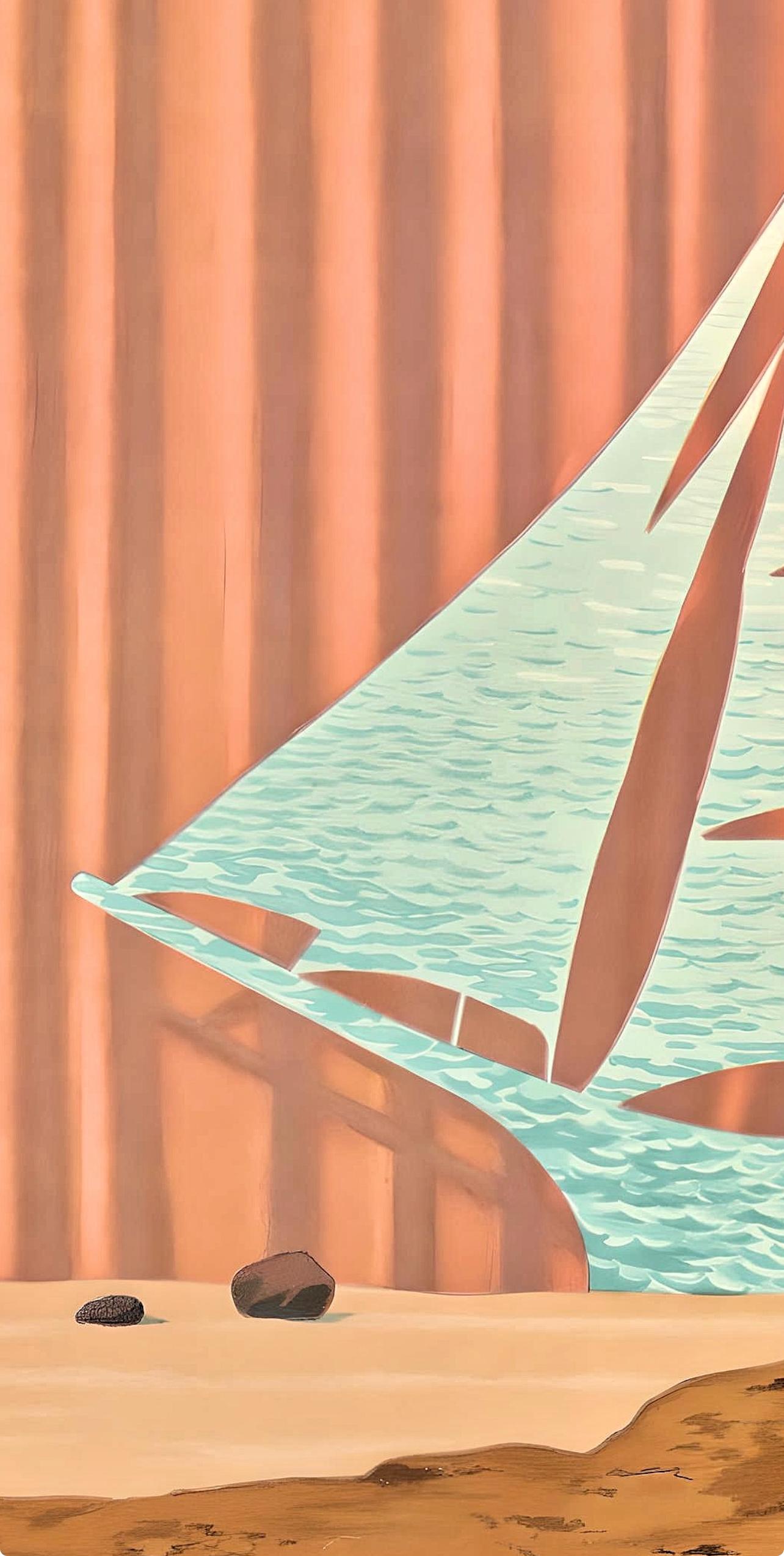 Magritte, Un Séduisant Navire d'eau de Mer (after) For Sale 1