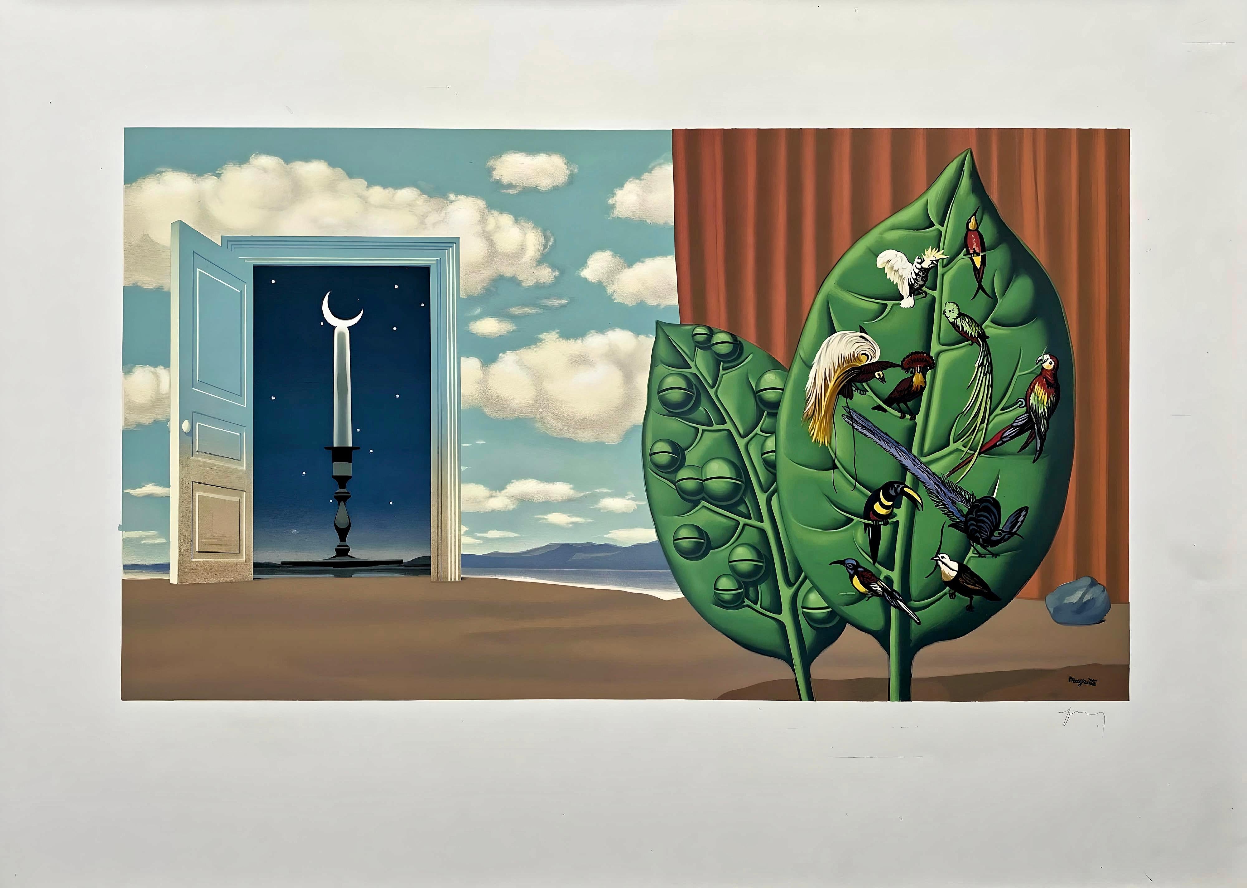 Magritte, Une Porte s'ouvre sur la Nuit Veloutée, from Les Enfants (after) For Sale 1