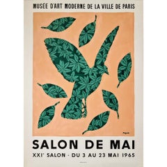 Magritte's original poster for the 1965 Salon de Mai - Musée d'art Moderne Paris