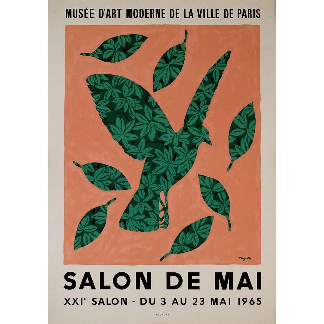 Magritte's original poster for the 1965 Salon de Mai - Musée d'art Moderne Paris