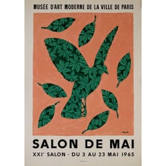 Magritte's original poster for the 1965 Salon de Mai - Musée d'art Moderne Paris