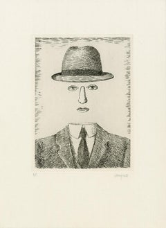 Paysage de Baucis - Magritte, Hat, Face, Portrait