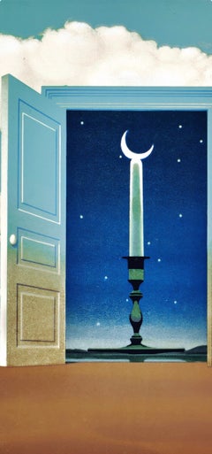 Rene His, Une porte s'ouvre sur la nuit veloutée, 1968 (d'après)