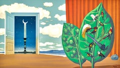 Rene Magritte, A Door Opens onto the Velvety Night, 1968 (after)