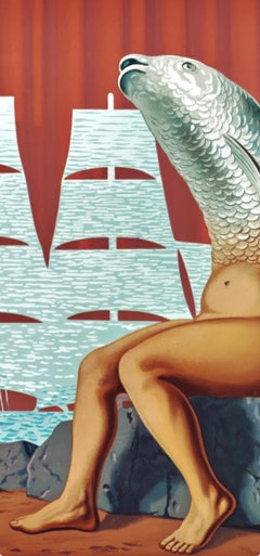 Rene Magritte, A Seductive Sea Water Ship, 1968 (after)