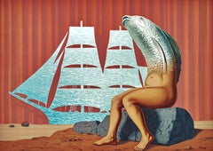Rene Magritte, A Seductive Sea Water Ship, 1968 (after)