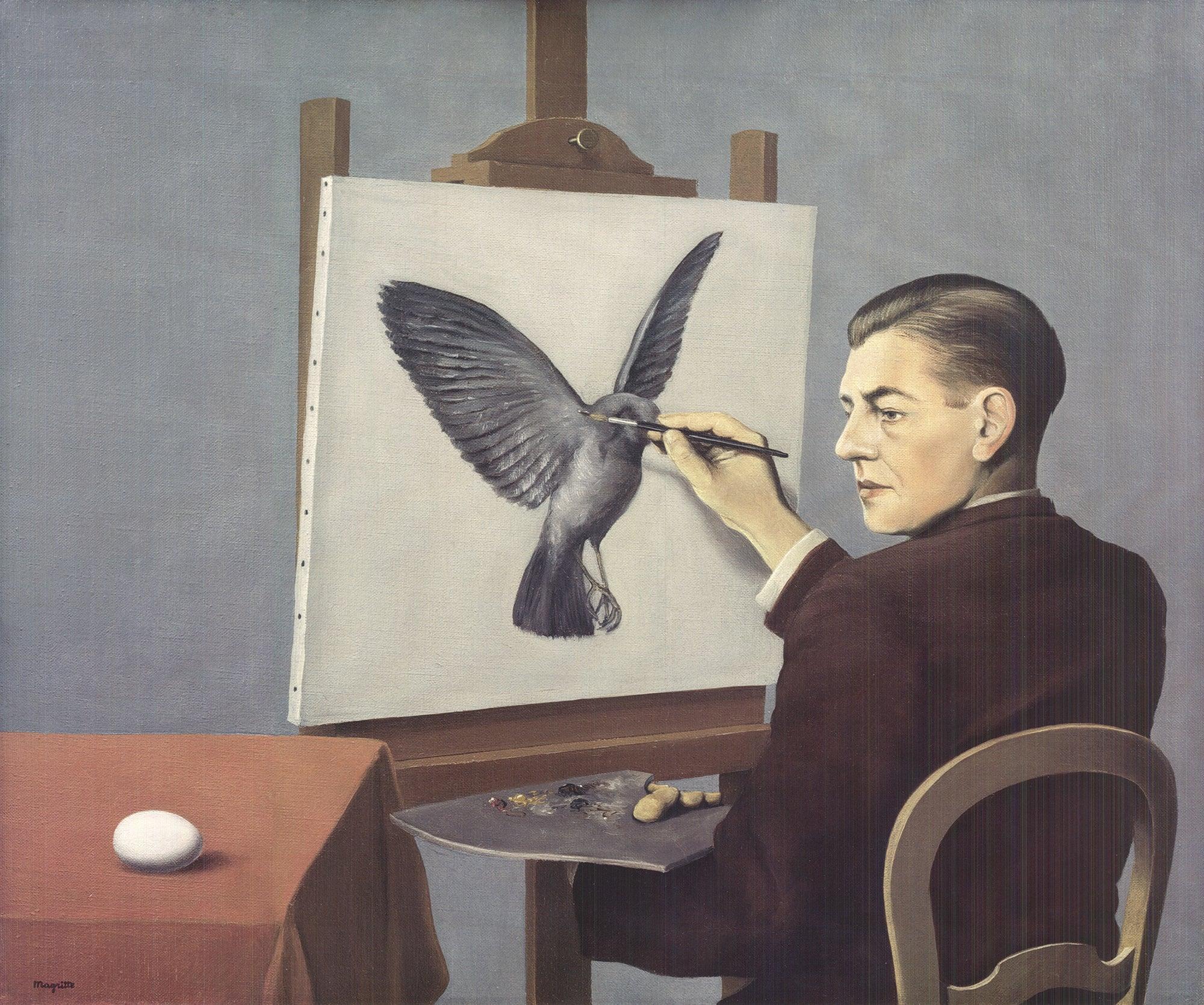 Rene Magritte 'La Clairvoyance' 2005- Poster 2