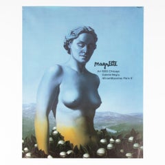 René Magritte – La Grande Muraille, Original Exhibition Poster, Art 1980 Chicago