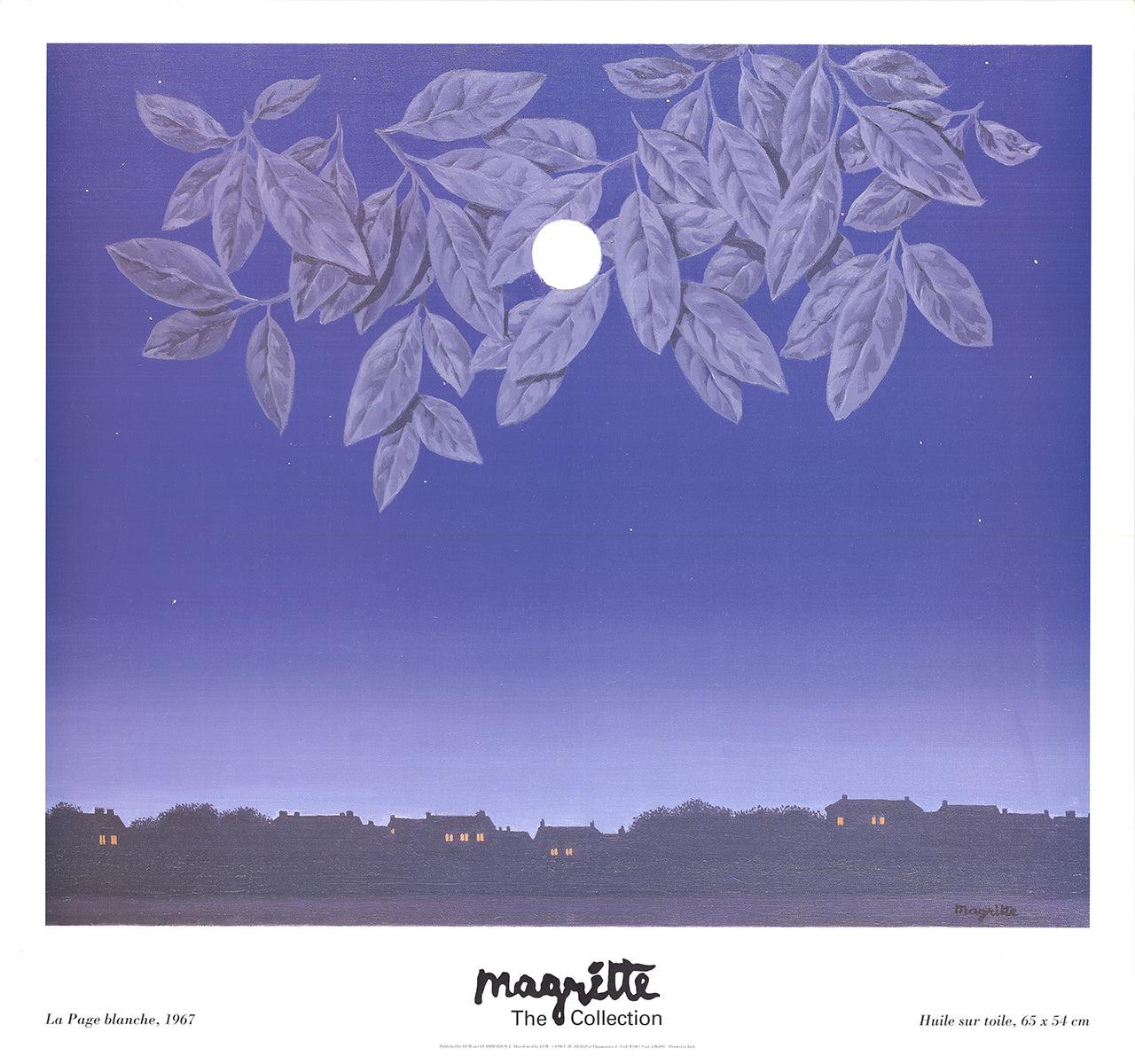Magritte 'La Page Blanche' 1998- Surrealista, Vintage