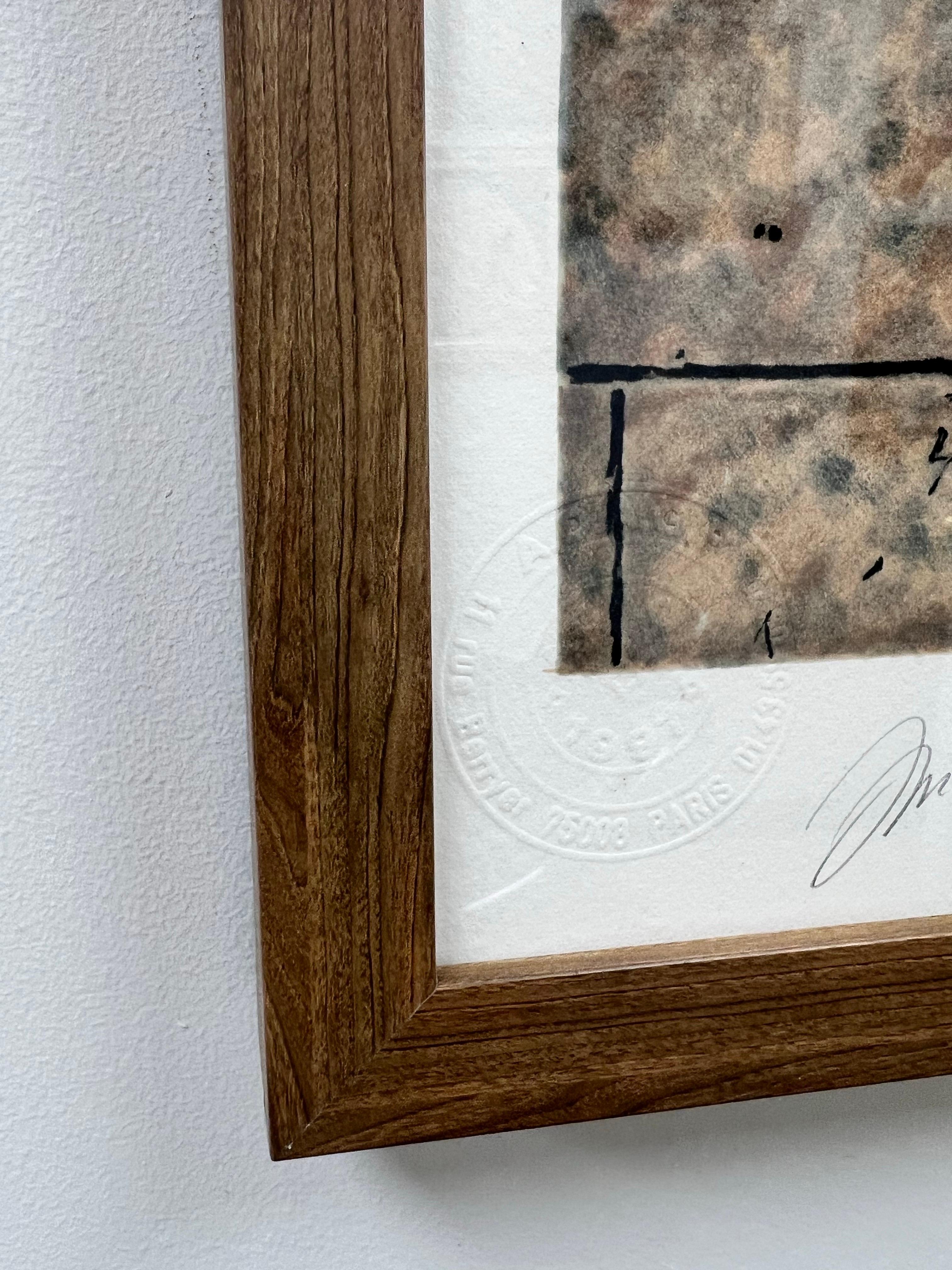 Rene His Le Fils de L'homme Lithographie,  Signé dans une pâte, estampillé et encadré en vente 3