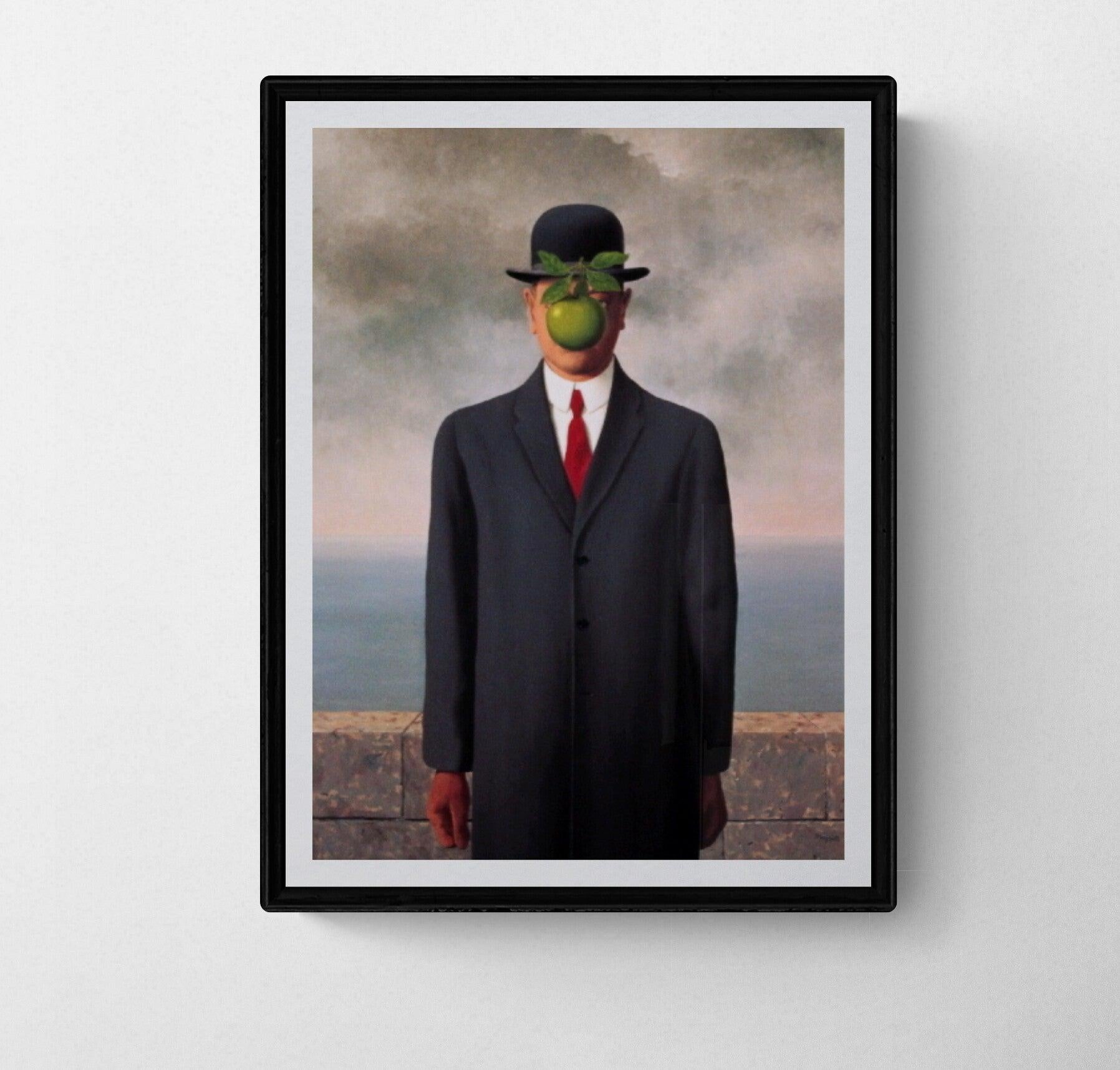 Rene Magritte 'Le fils de l'homme (Son of Man) (Mini)' 2021- Poster - Print by René Magritte