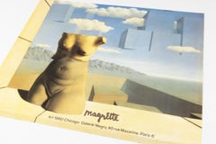 René Magritte, Les Marches de l'Eté, Original Exhibition Poster, Paris, 1980