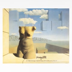 René Magritte, Les Marches de l'Eté, Original Exhibition Poster, Paris, 1980