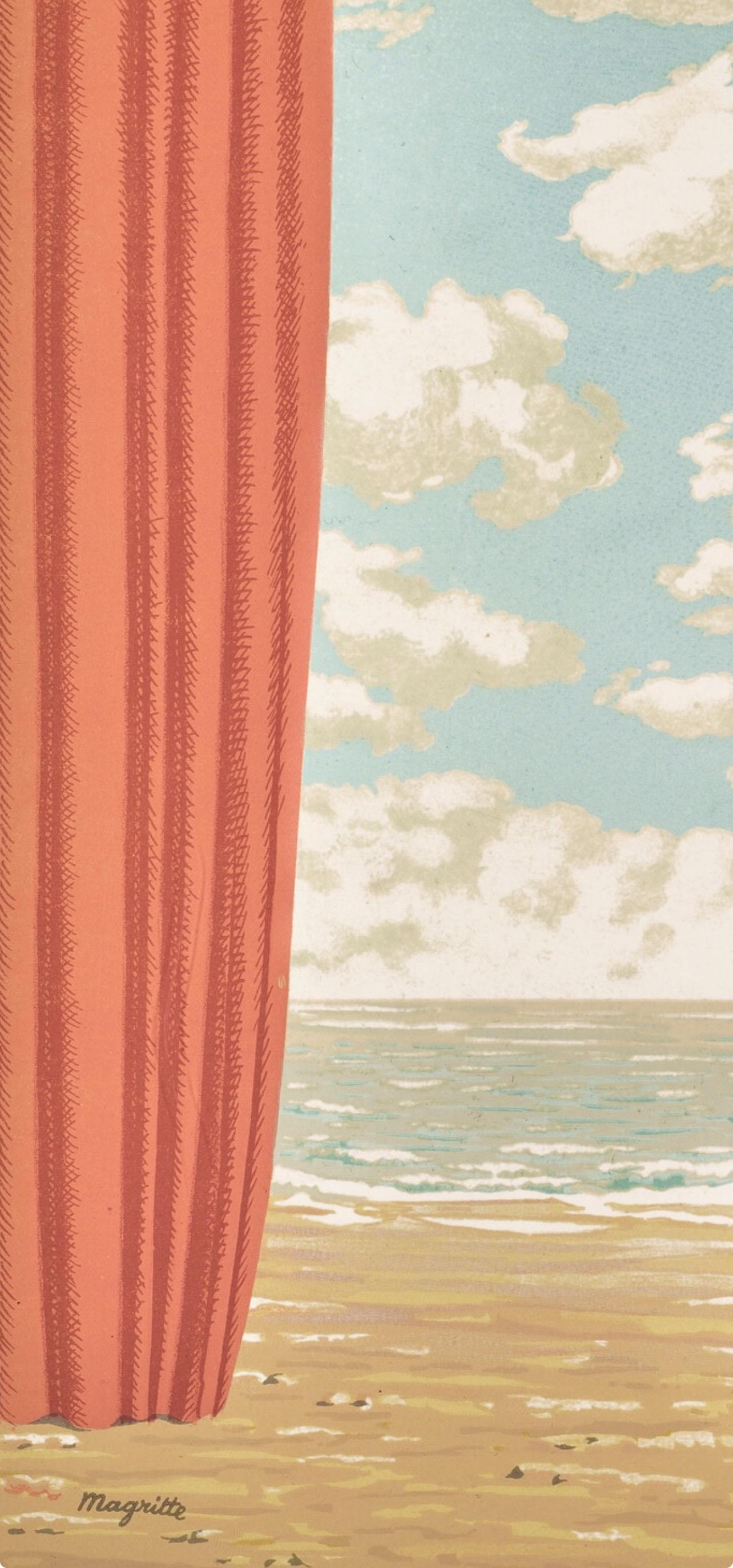 Rene Magritte, The Beautiful Captive, 1968 (after) - Beige Still-Life Print by René Magritte