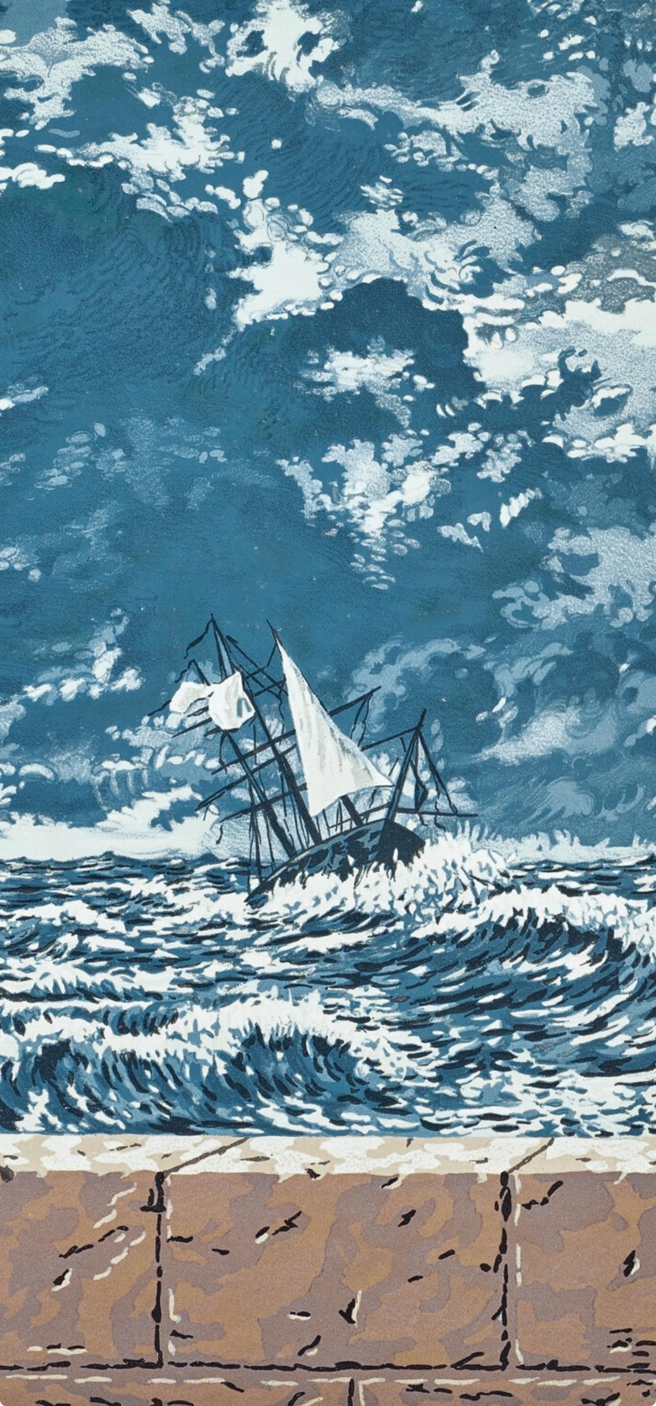 Rene Magritte, The Difficult Crossing, 1968 (after) - Surrealist Print by René Magritte