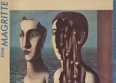 Rene Magritte-The Double Secret-19.5" x 27.5"-Poster-1988-Surrealism-Brown, Blue