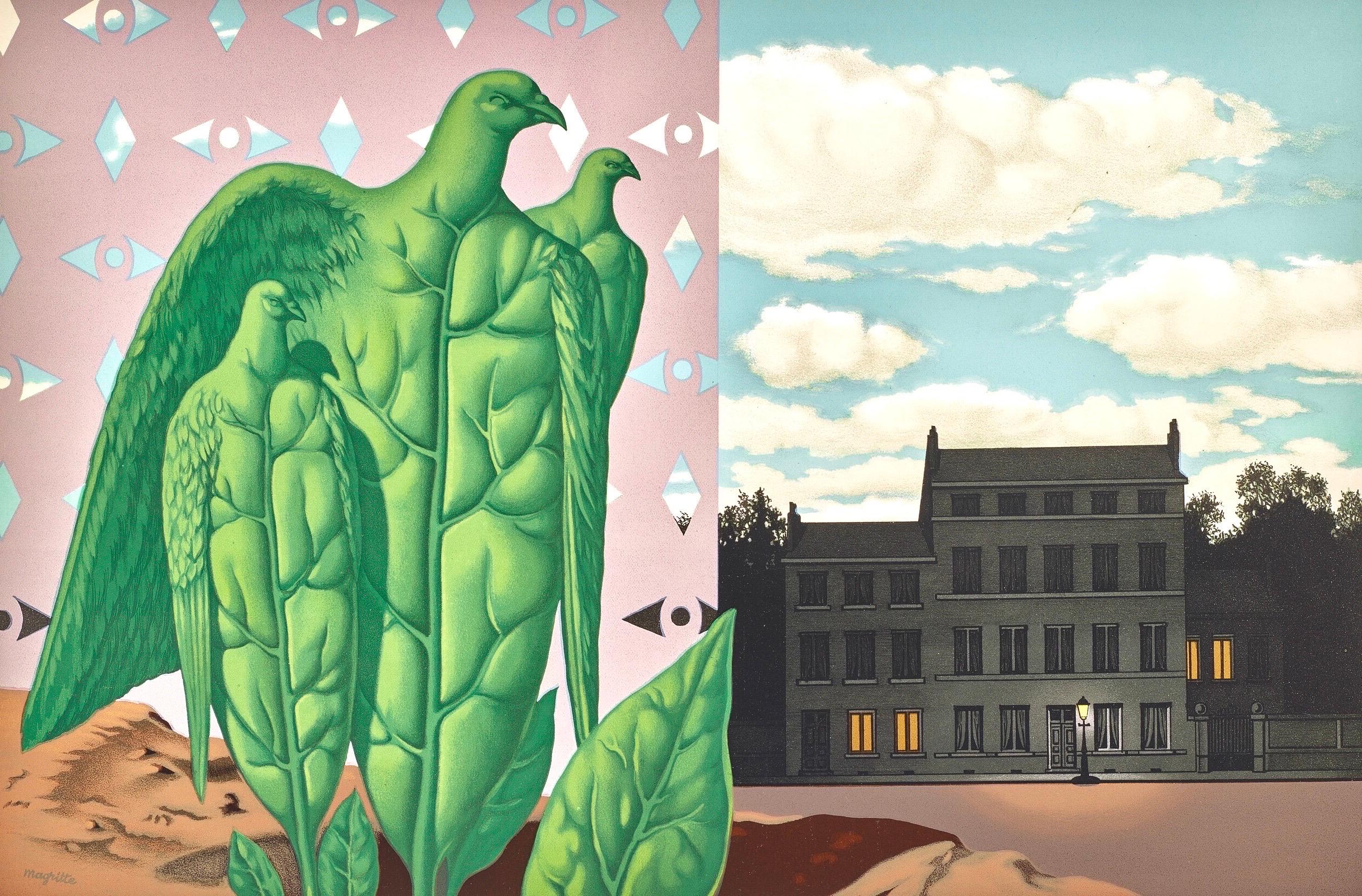 Rene Magritte, The Great Birds are Those of Treasure Island, 1968 (after)