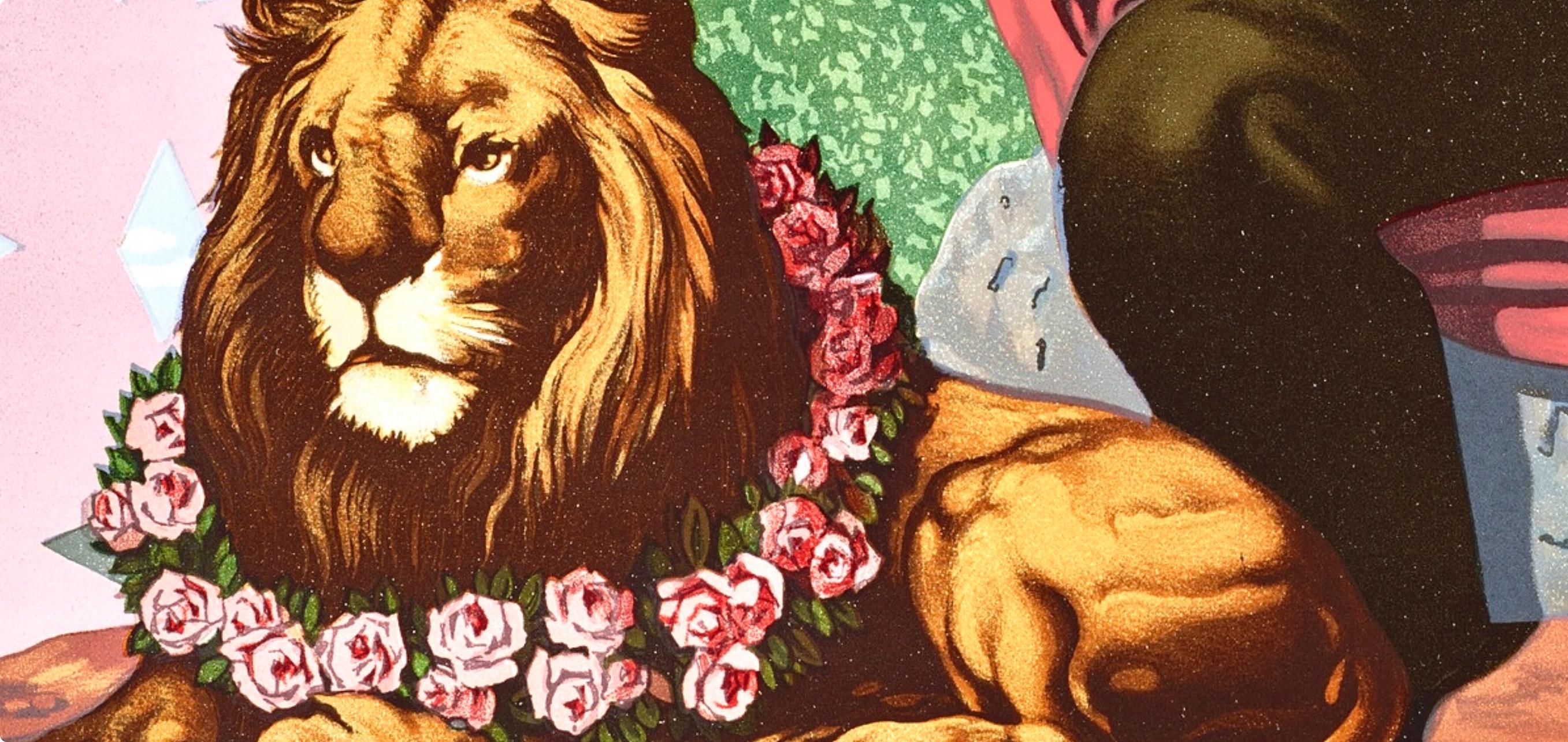 Rene Magritte, Two Turtledoves, in the Warm Penumbra of Their Home, 1968 (after) - Surrealist Print by René Magritte