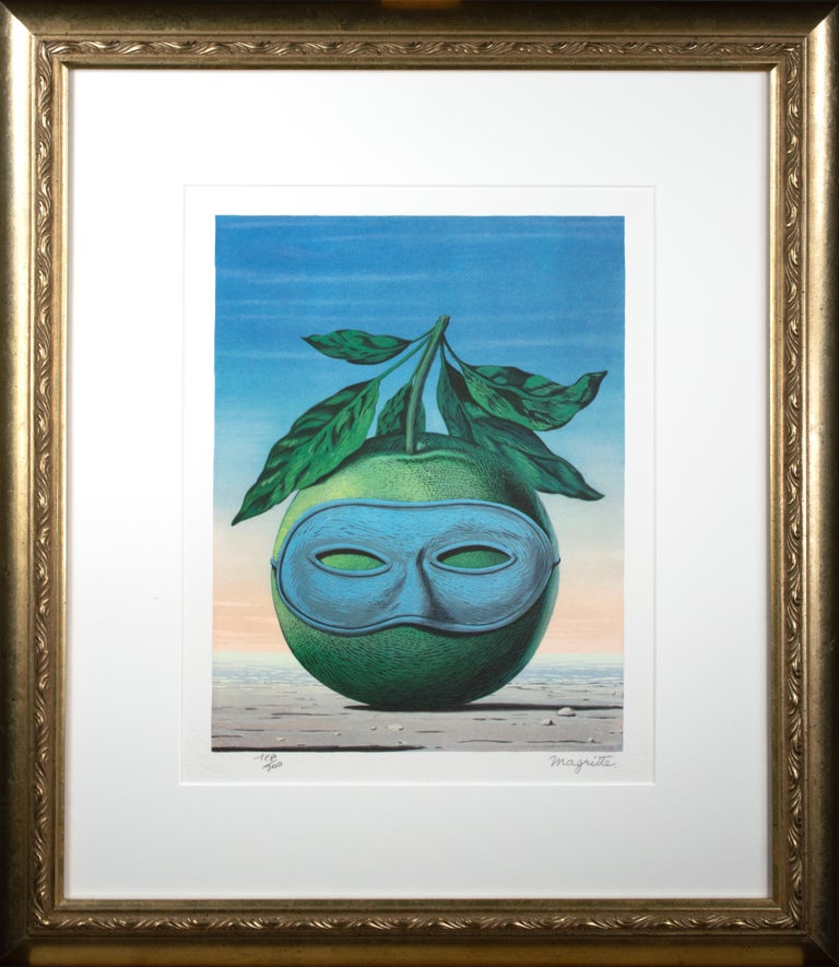 Lithographie Originale Signée René Magritte Avec Certificat D'authenticité - édition Limitée 1975