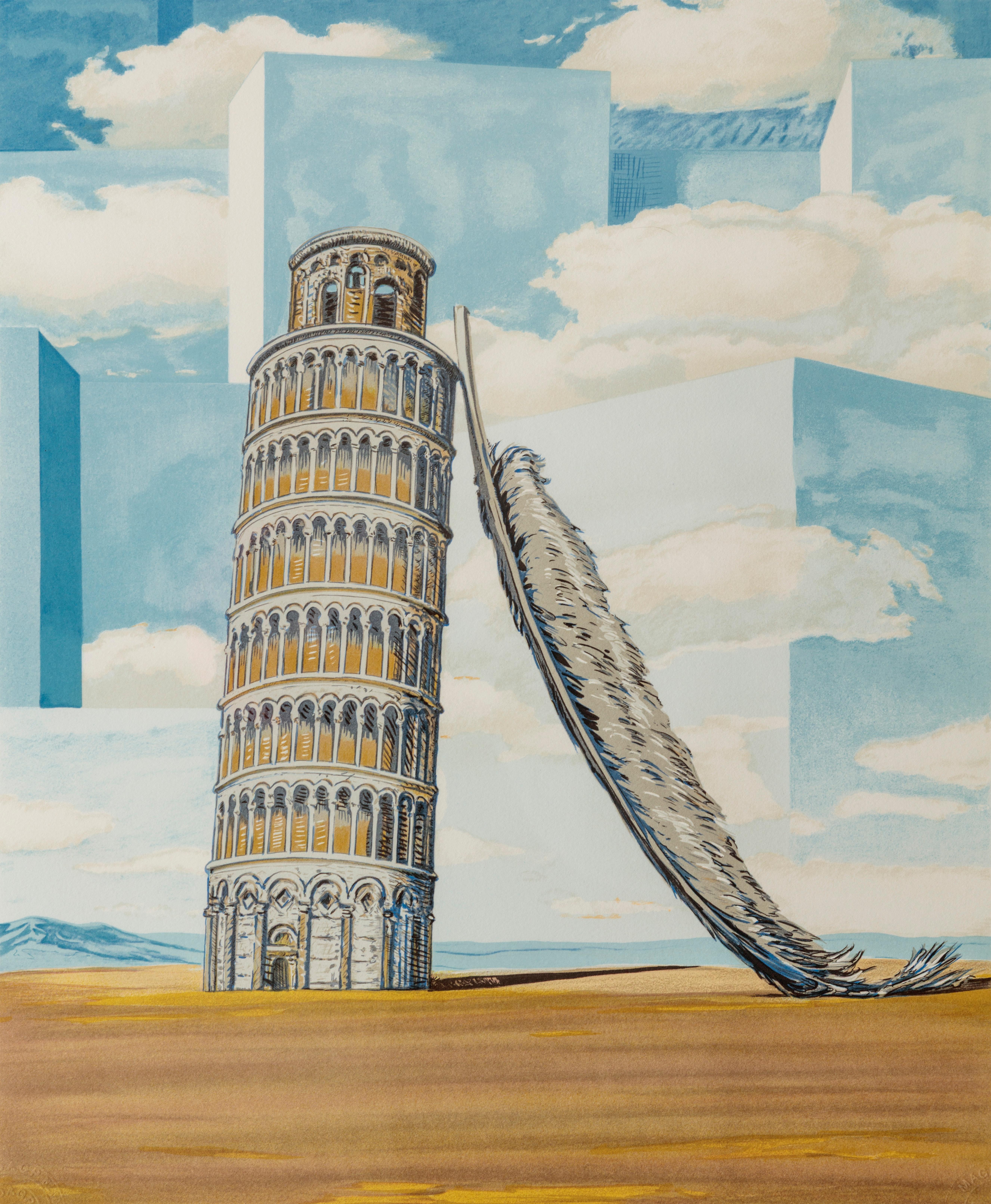 René Magritte Landscape Print - Souvenir de Voyage (Memory of a Journey)