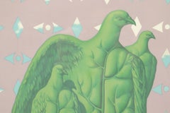 Surrealist Dream Lithograph Belgian Master Magritte Pencil Signed by Mourlot