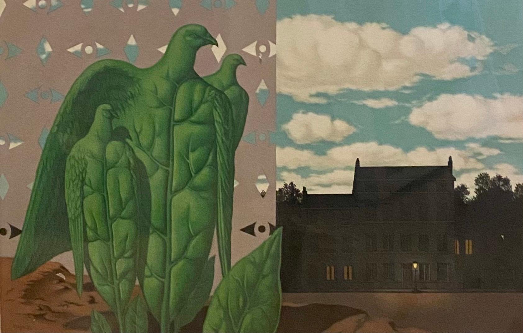 Lithographie surréaliste du rêve du maître belge Magritte signée par Mourlot - Surréalisme Print par René Magritte